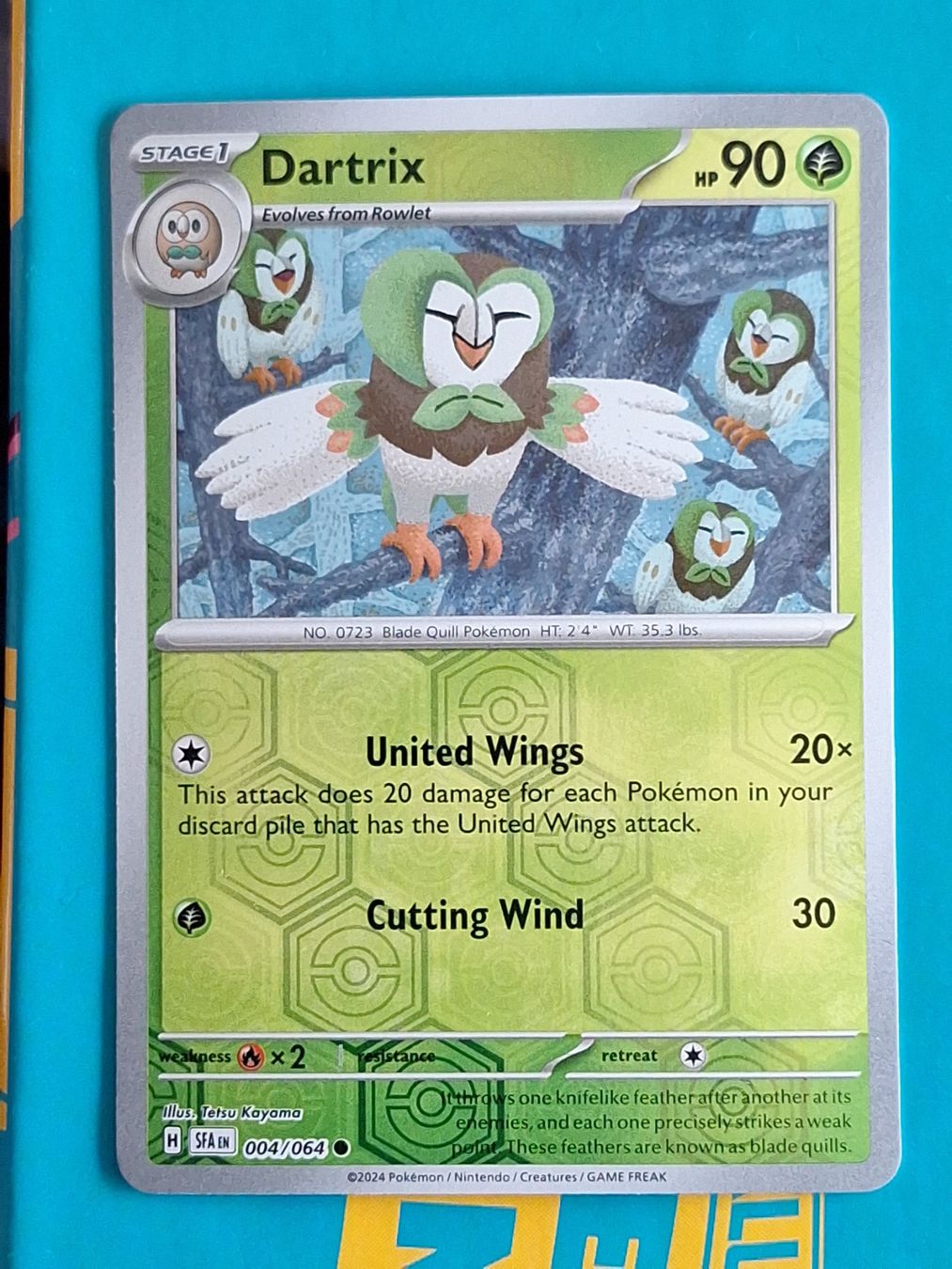 Pokémon Carte collezionabili: Dartrix - Reverse Holo - Pokemon Shrouded Fable – Usato da Altstätten SG venduto da GGsGameshop