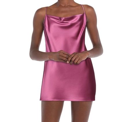 Slip Dress - Seidenkleid in Beere, Nanushka Gr. S