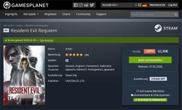 Resident Evil Requiem - Gamesplanet PC Steam Key