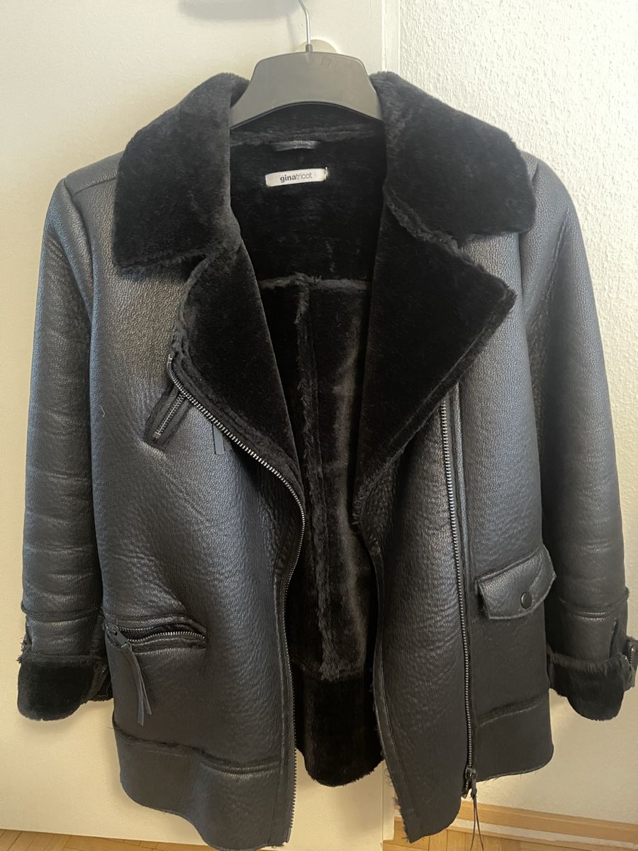 Giacche: Schwarze Kunstlederjacke mit Kunstfell Gr. S – Nuovo (secondo la descrizione) da Wohlen AG venduto da abaci