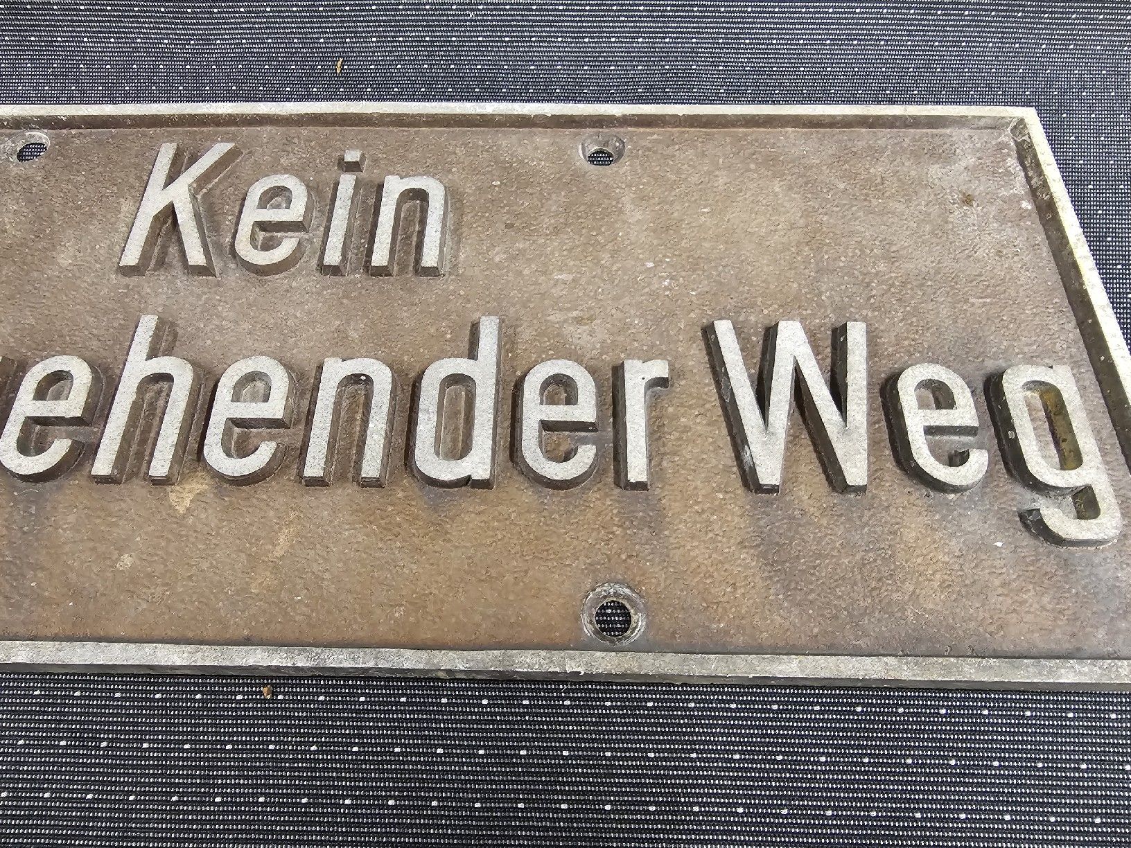 Insegne: Schild "Kein durchgehender Weg" Vintage Deko – Usato da Mümliswil venduto da Mizzi77 4