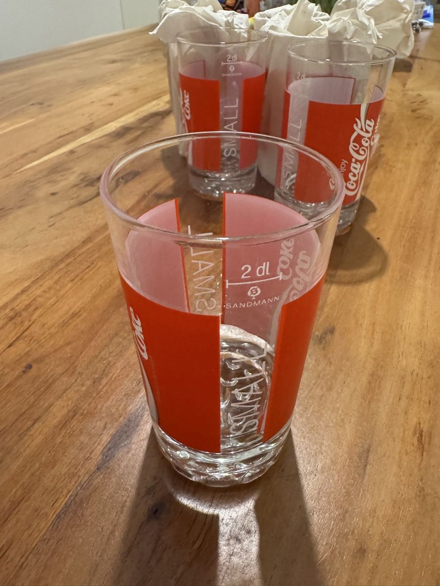 Coca-Cola Bicchieri: 6x Coca Cola Gläser – Usato da Greifensee venduto da m_5sfy 1