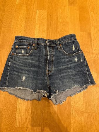 Levi's 501 Jeans Shorts blau Denim Grösse W28 gebraucht