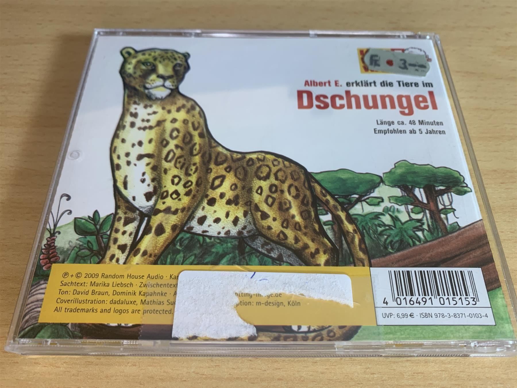 CD: Albert E. erklärt die Tiere im Dschungel – Usato da Rikon im Tösstal venduto da Alpenmutz 1