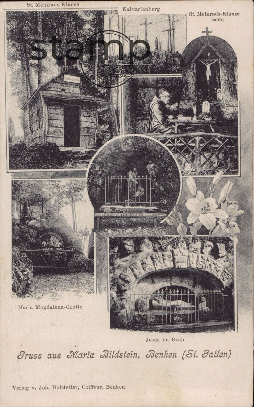 Cartoline postali: AK Benken_Gruss aus Maria Bildstein – Usato da Eggersriet venduto da stamp303