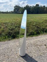 Spiegel Lipstick weisser Kunststoff vintage space age
