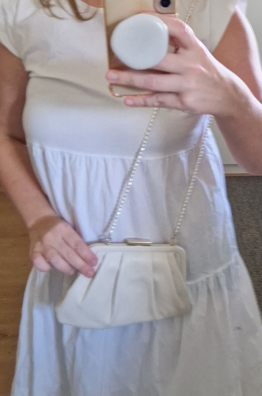 Zara Borse da donna: Zara Elegante Abendtasche mit Perlenkette Lederoptik – Usato da Erlinsbach SO venduto da ULIKH 2