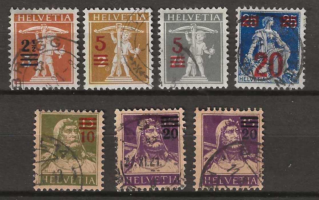 Tutti i francobolli: CH146 - Emission provisoire 1921 obl. – Usato da Trélex venduto da Phil_Albert