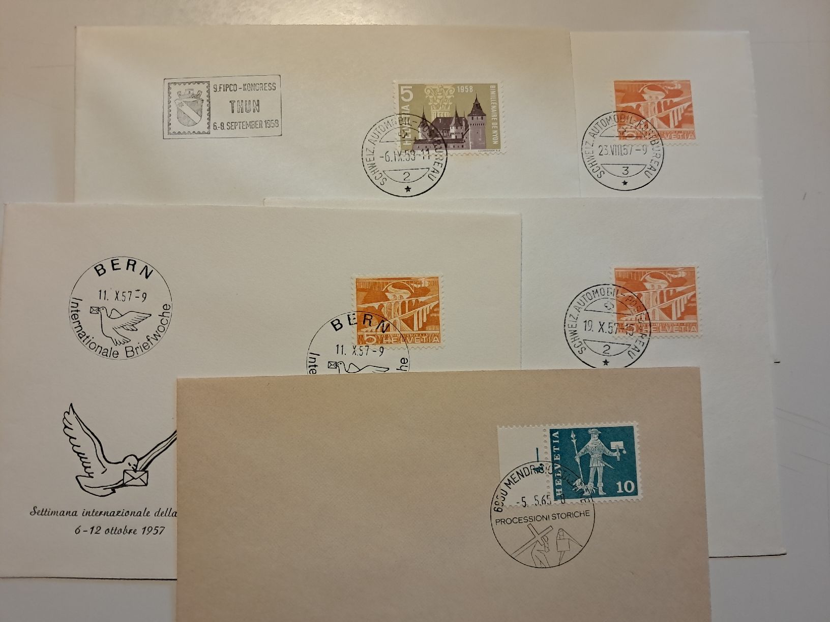 Couverts & Versandtaschen: diverse buste con timbri perfetti – Neu und originalverpackt aus Gorduno von ema_7yhp