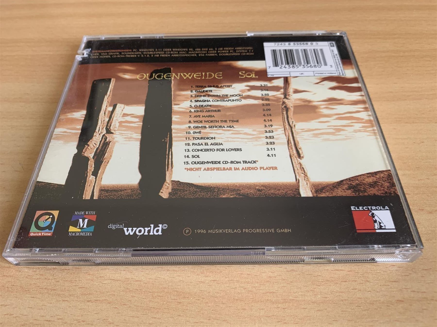 CD: Ougenweide – Sol – Usato da Rikon im Tösstal venduto da Alpenmutz 1