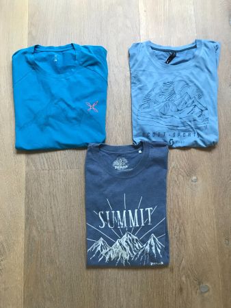 3 T-Shirts Scott, Montura, Prana - Grösse M