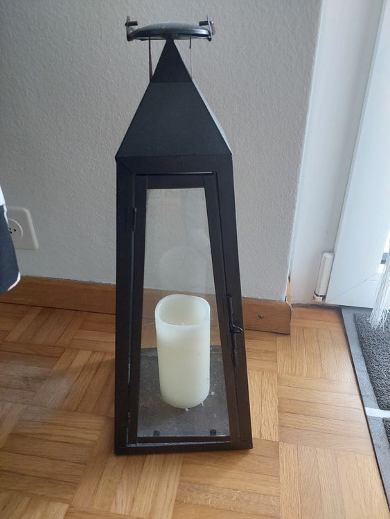 Lanternes: Schwarze Laterne/Windlicht mit Kerze - Top Zustand! – D'occasion à Sursee par Rud_229b