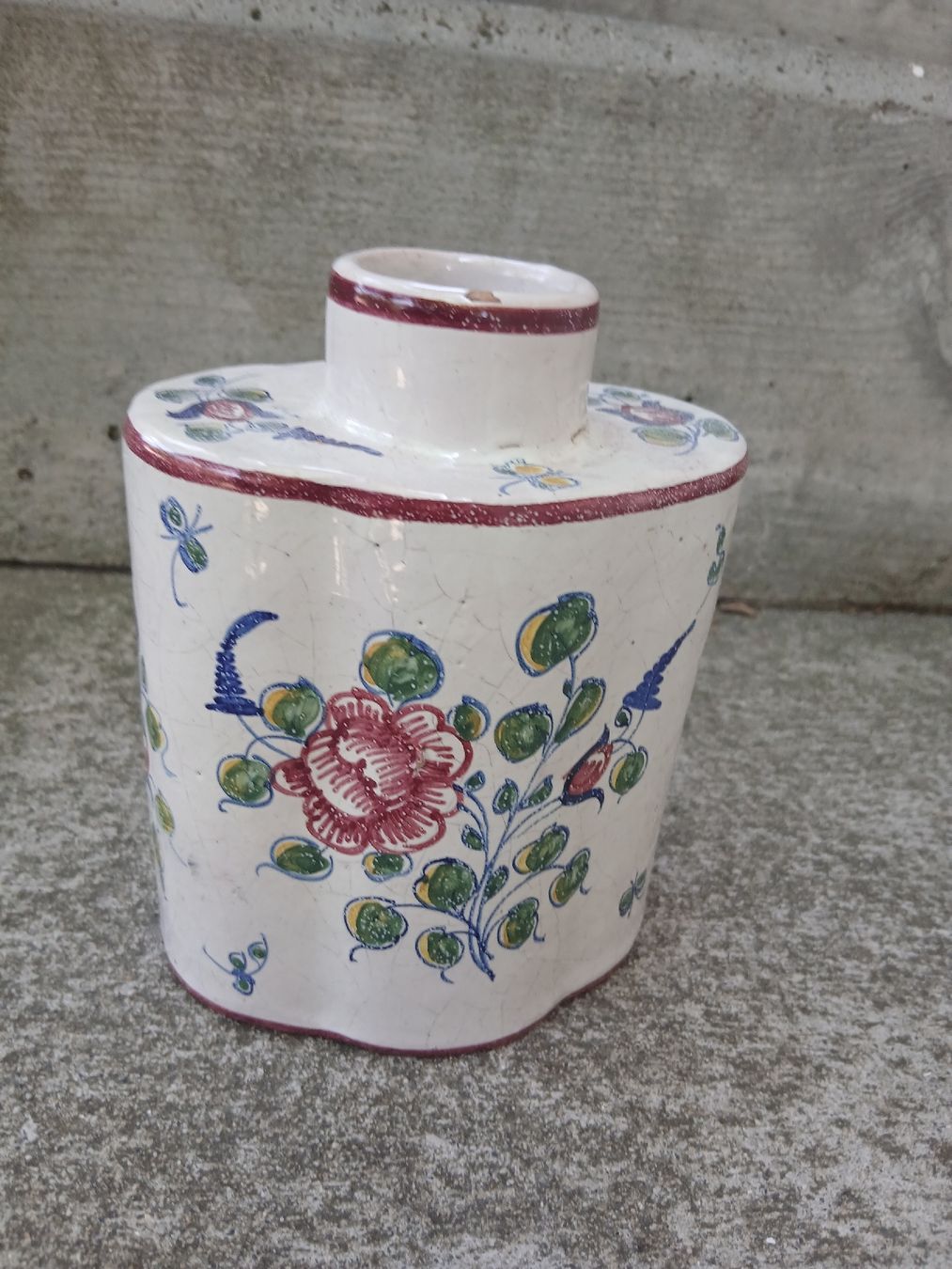 Vasi & Recipienti: vase décoré avec fleurs, céramique, H 13cm – Usato da Yverdon-les-Bains venduto da n_g_l9bf