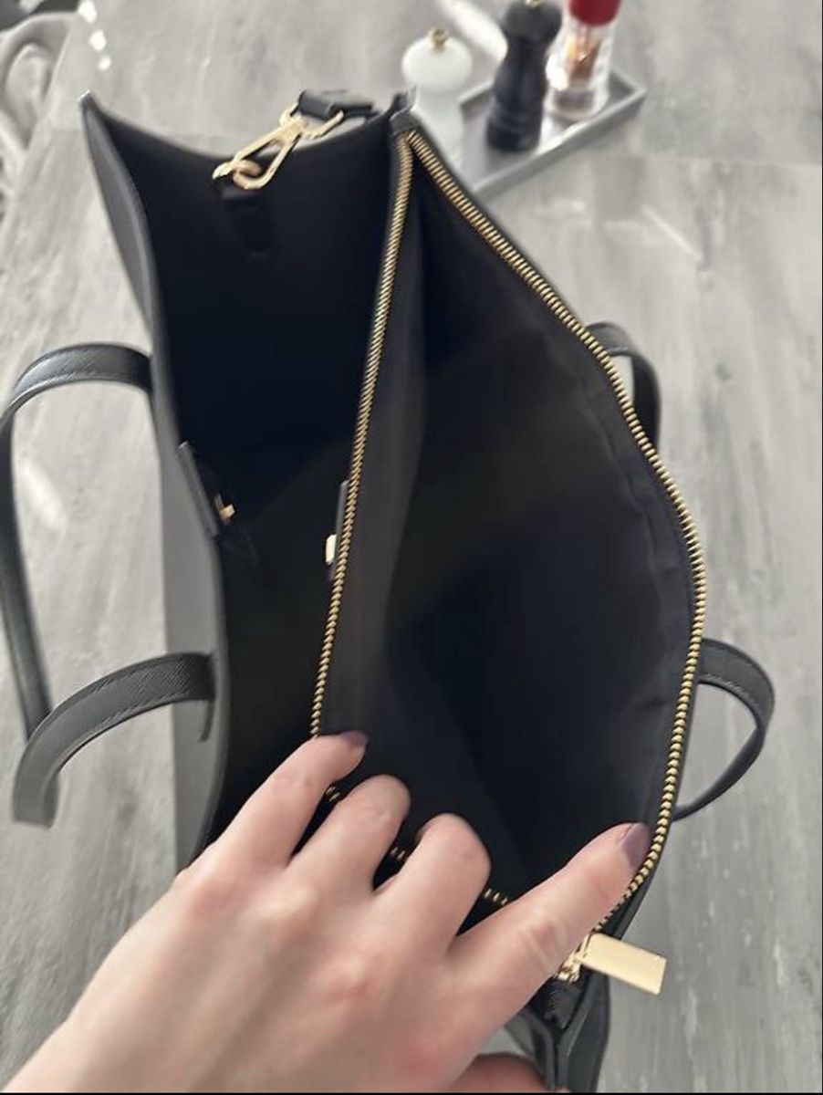 Manor Borse da donna: Elegante schwarze Handtasche, geräumig – Nuovo (secondo la descrizione) da Altendorf venduto da Naishra 3
