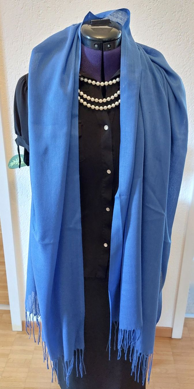 Foulard & Sciarpe: Weiche Pashmina Schal blau – Nuovo e nell'imballaggio originale da Zollikofen venduto da Blackie 3