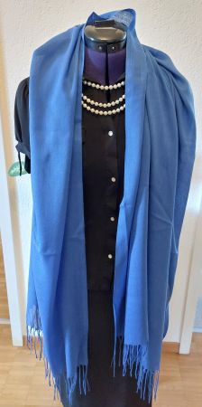Weiche Pashmina Schal blau
