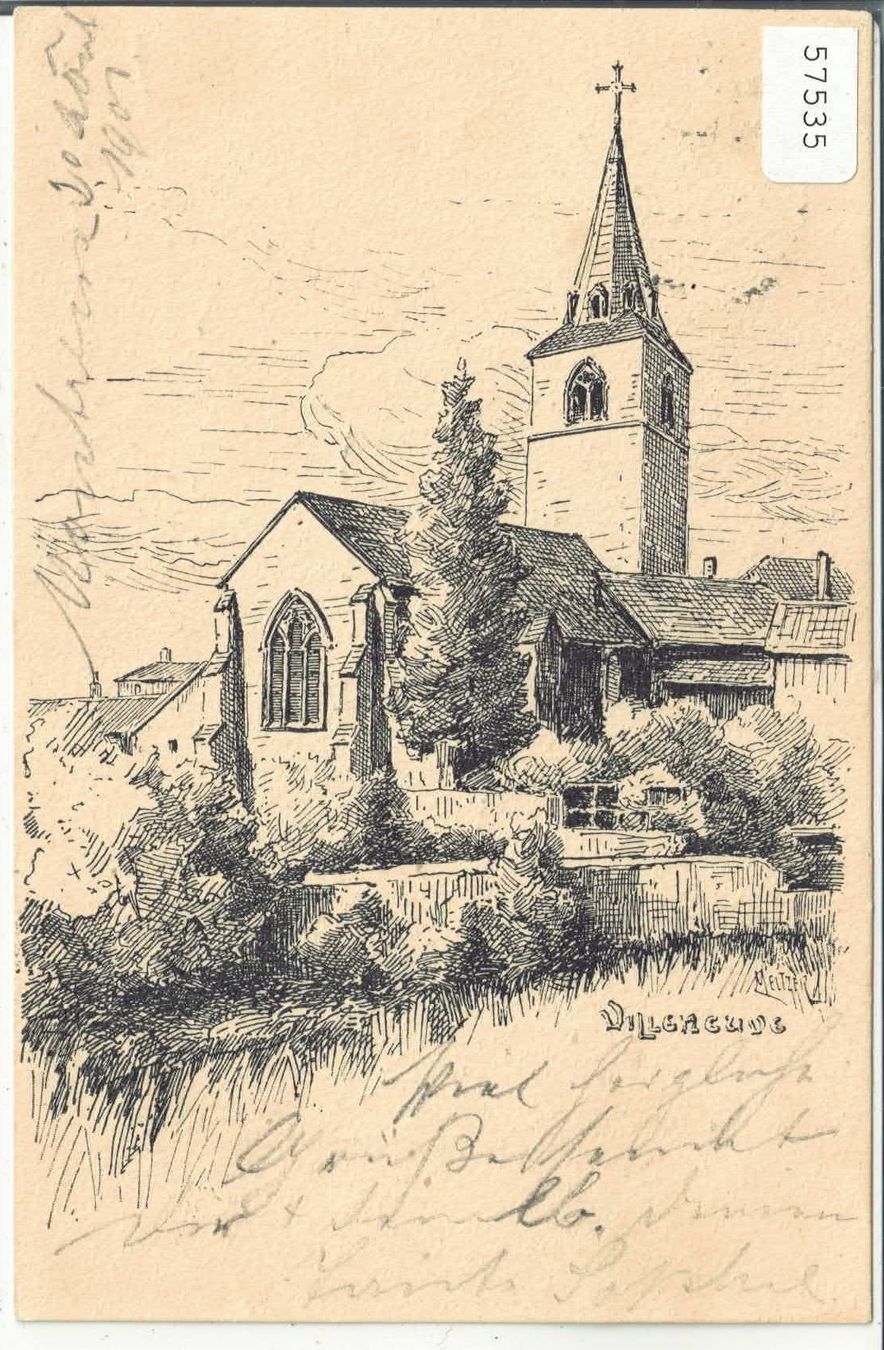 Cartoline postali: Villeneuve - Eglise - Meltzer – Usato da Ettingen venduto da Kartenplanet