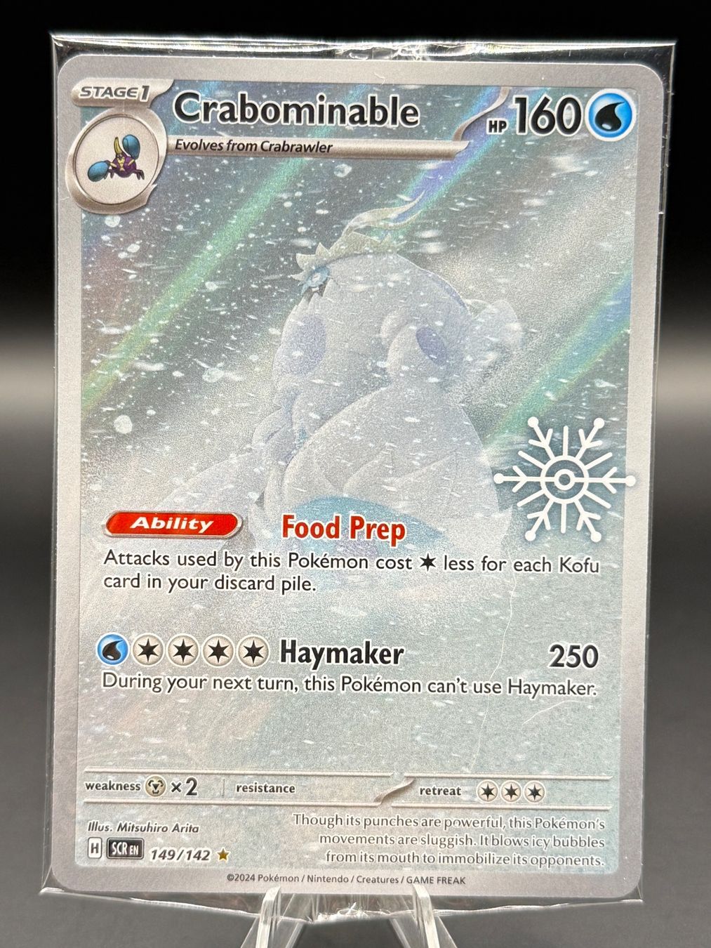 Pokémon Carte collezionabili: Crabominable 149/142 EN Stellar Crown – Nuovo (secondo la descrizione) da Langenthal venduto da TheCrib