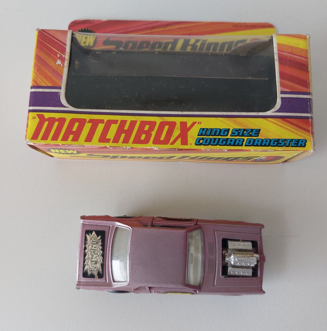 Matchbox Modellini d'auto: MATCHBOX SPEED KINGS K-21 COUGAR DRAGSTER mit Box – Nuovo e nell'imballaggio originale da Schenkon venduto da Elbarto007 4