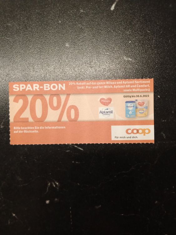Gutschein Coop, Milupa Aptamil | Kaufen auf Ricardo