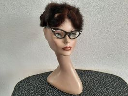 Vintage Ladies Hat USA Pillbox Damenhut 40er 50er Cocktail