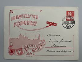 1929 Philatelisten Kongress Sonder-Couvert