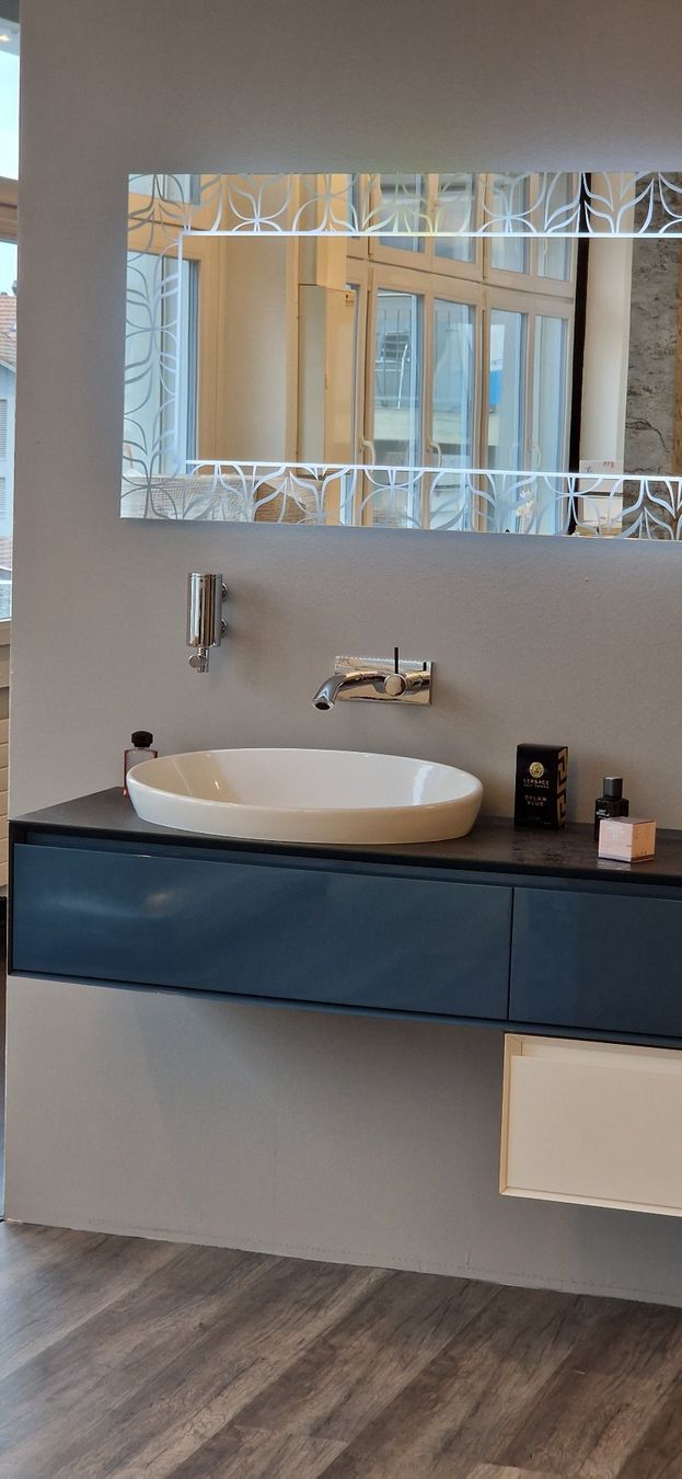 Mobili per bagno: Waschtischkombination Hochglanz lackiert azzurretto – Nuovo (secondo la descrizione) da Niederbipp venduto da Trude04 3