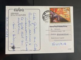 Kuba 1989 AK Cientuegos mit 30 c Tag der Briefmarke 1988