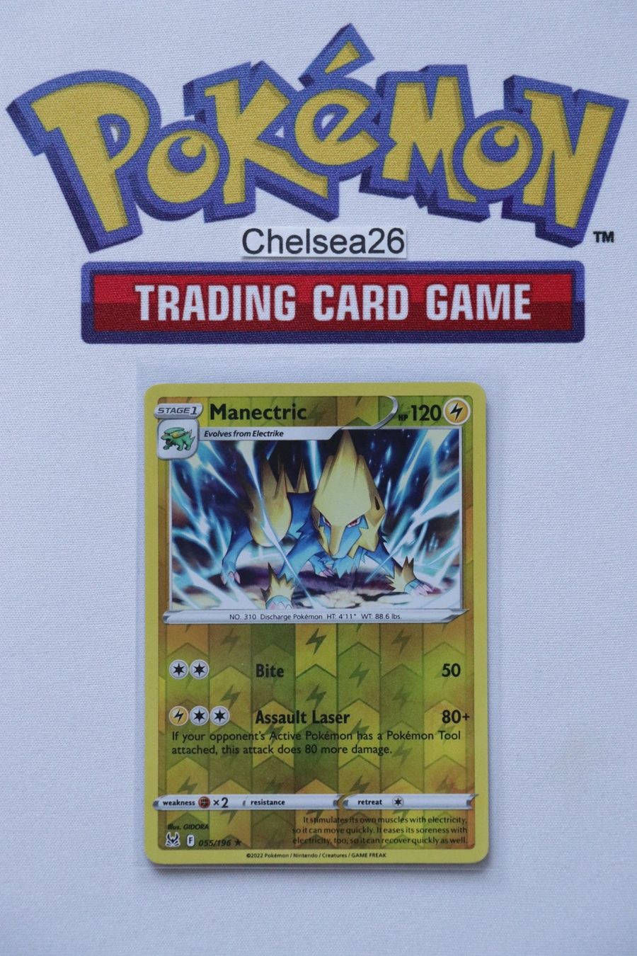 Pokémon Carte collezionabili: Pokémon TCG - Manectric Reverse (LOR055) Lost Origin EN – Nuovo (secondo la descrizione) da Oberwil BL venduto da Chelsea26