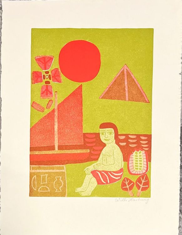 Willy Hartung (1912-1987) Lithographie handsigniert 1