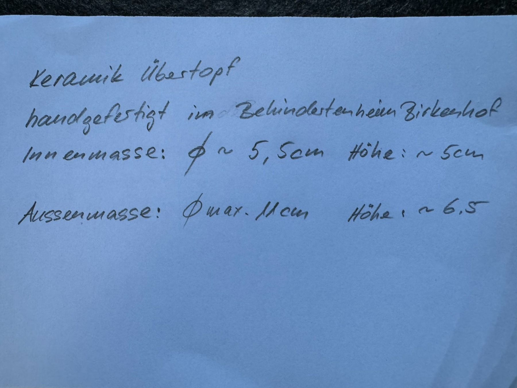 Vasi per fiori: Keramik Übertopf handgefertigt – Usato da Schönenberg an der Thur venduto da ottawa06 6