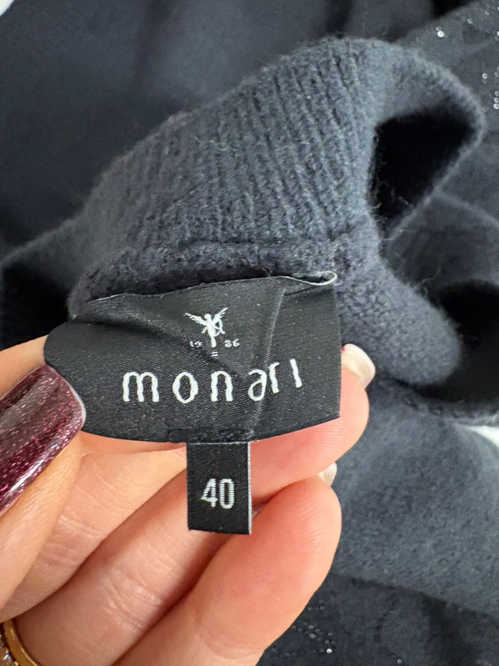 Monari Maglioni & Felpe: Monari Strickpullover mit Strass Gr. 40 grau – Nuovo (secondo la descrizione) da Regensdorf venduto da secondchancefashion 4