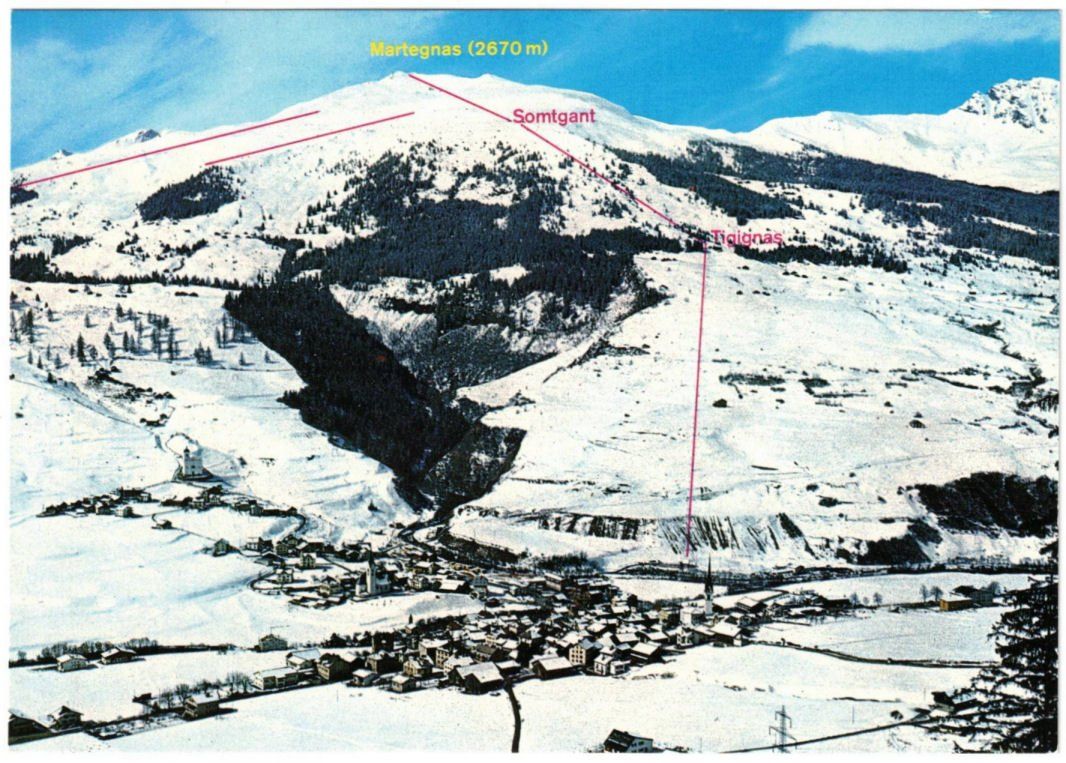Cartoline postali: Savognin - Skigebiet – Usato da Binningen venduto da Mountainrider