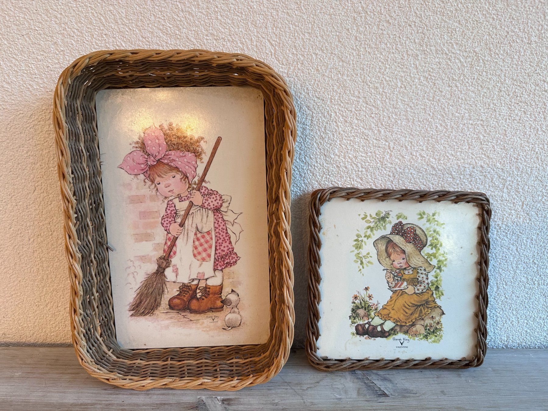 Servierplatten: 2 plats Sarah Kay – Gebraucht aus Châtillon FR von Karine1453