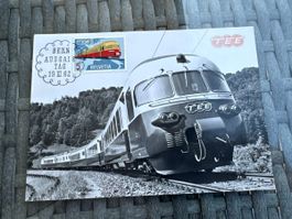 Ansichtskarte TEE Zug SBB 1962 mit Briefmarke Bern