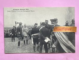 Schweizer Manöver 1912. Kaiser Wilhelm II mit Burengeneral B