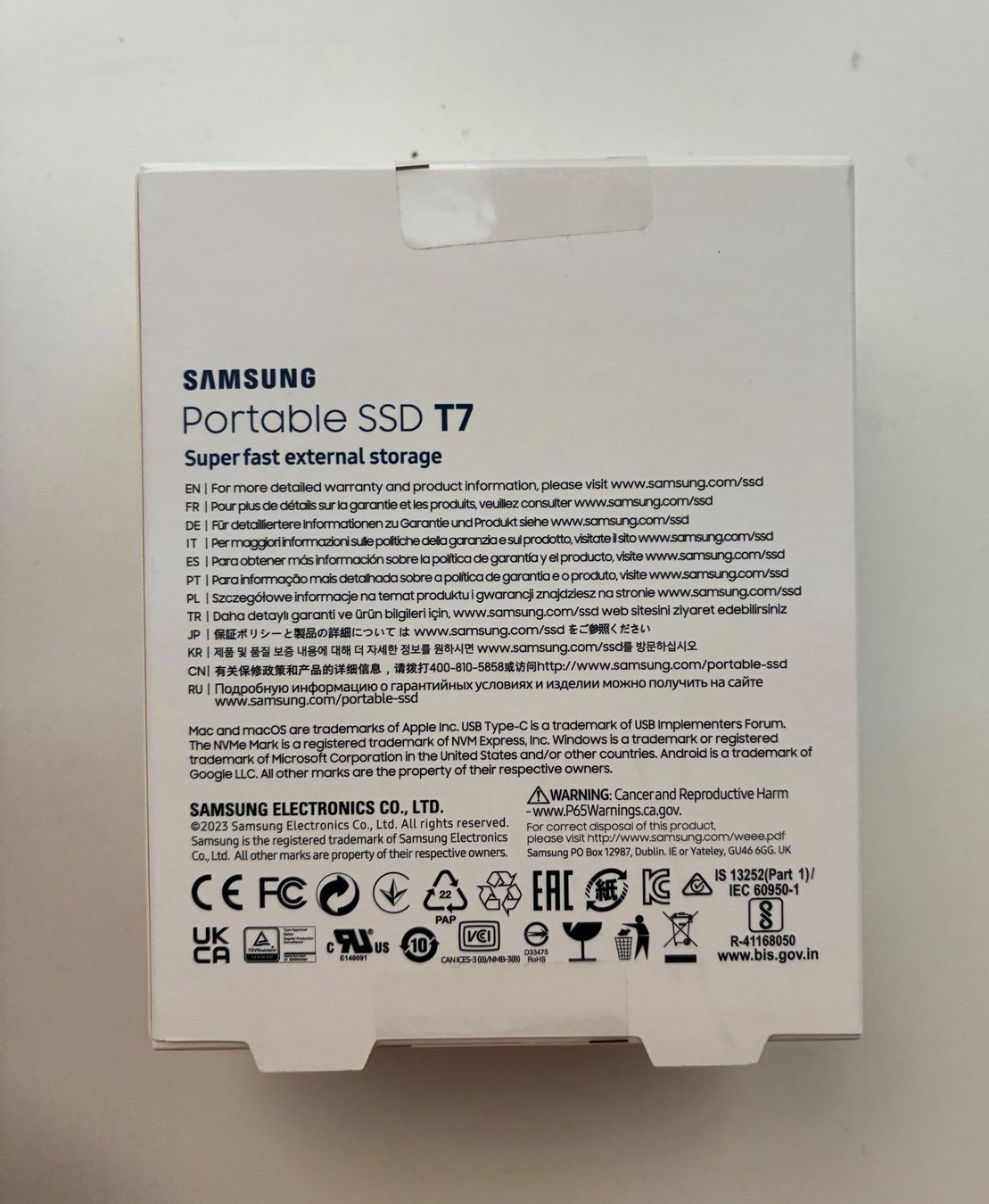 Samsung Disques durs: Samsung Portable SSD T7 1TB – Neuf avec emballage d'origine à Yverdon-les-Bains par Albinug 5