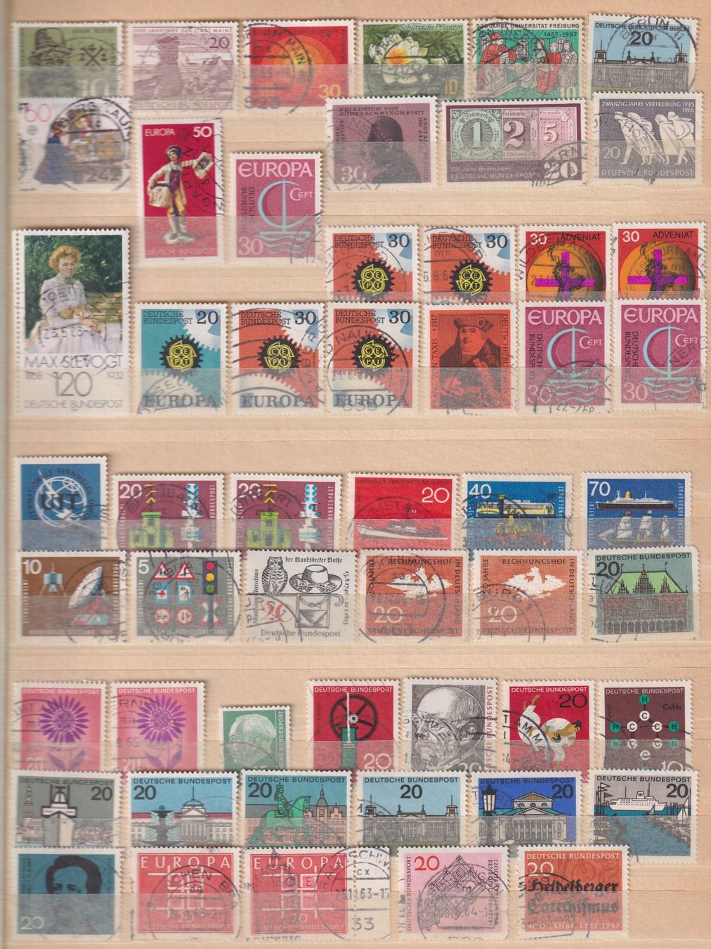Alle Briefmarken: D-Bundespost. Grosses Lot Rundstempel – Gebraucht aus Koblenz von Boerse6 3