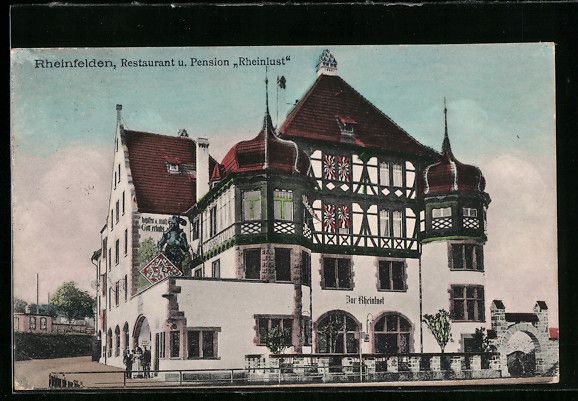 Ansichtskarten: Rheinfelden, Restaurant-Pension Rheinlus – Gebraucht aus Berlin von bartko-reher