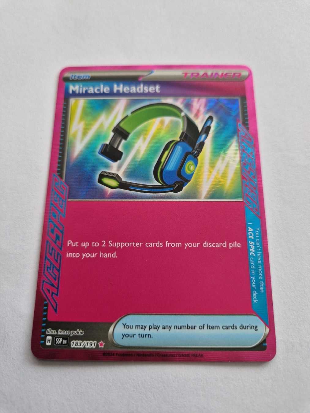 Pokémon Sammelbilder & Trading cards: Miracle Headset - Surging Sparks - EN - Ab 1.- !! – Neu (gemäss Beschreibung) aus Romont FR von raj_sjv9 1