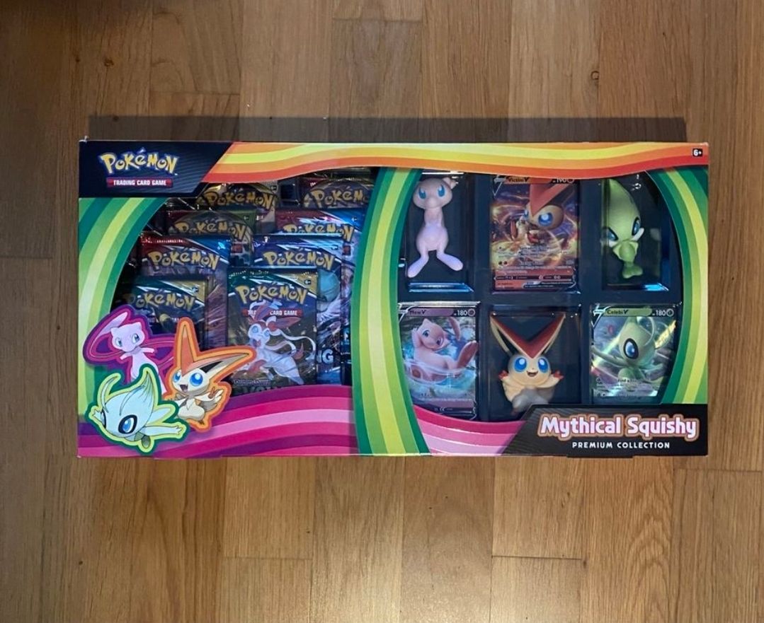 Pokémon Carte collezionabili: Pokémon Mythical Squishy Premium Collection Box – Nuovo e nell'imballaggio originale da Cudrefin venduto da Jnini12