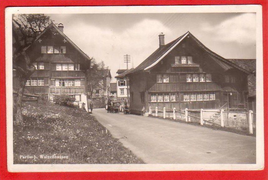 Cartoline postali: WALZENHAUSEN TEILANSICHT – Usato da Grüningen venduto da Kartenlaube