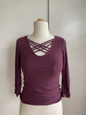 Amisu Top, size S, dark red