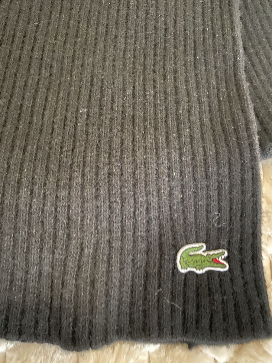 Lacoste Foulards, Tücher & Schals: Écharpe Lacoste, noire - NEW – Neu und originalverpackt aus Corsier GE von tanamera 3