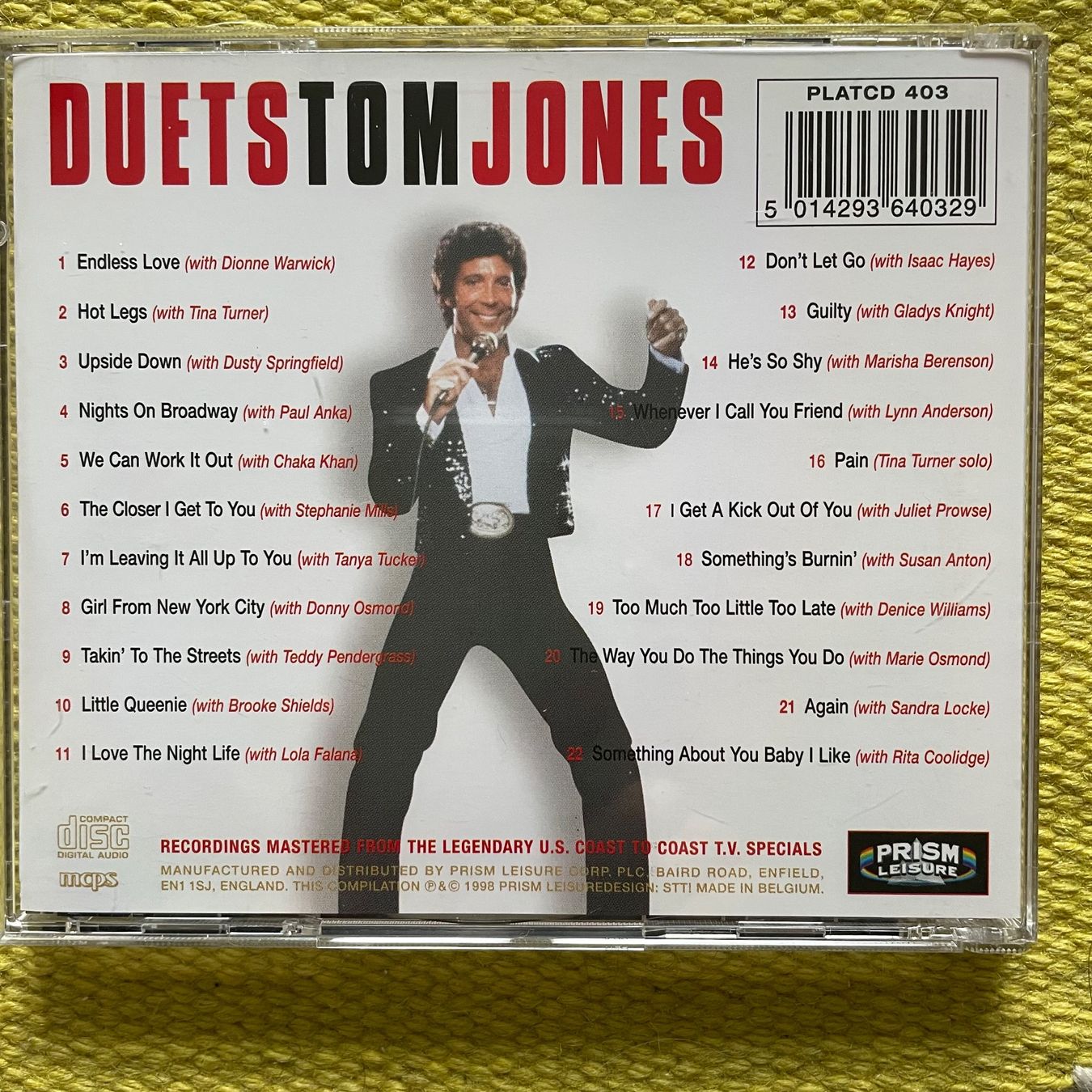 CD: TOM JONES-DUETS – Usato da Rorschacherberg venduto da CD-Roli 1