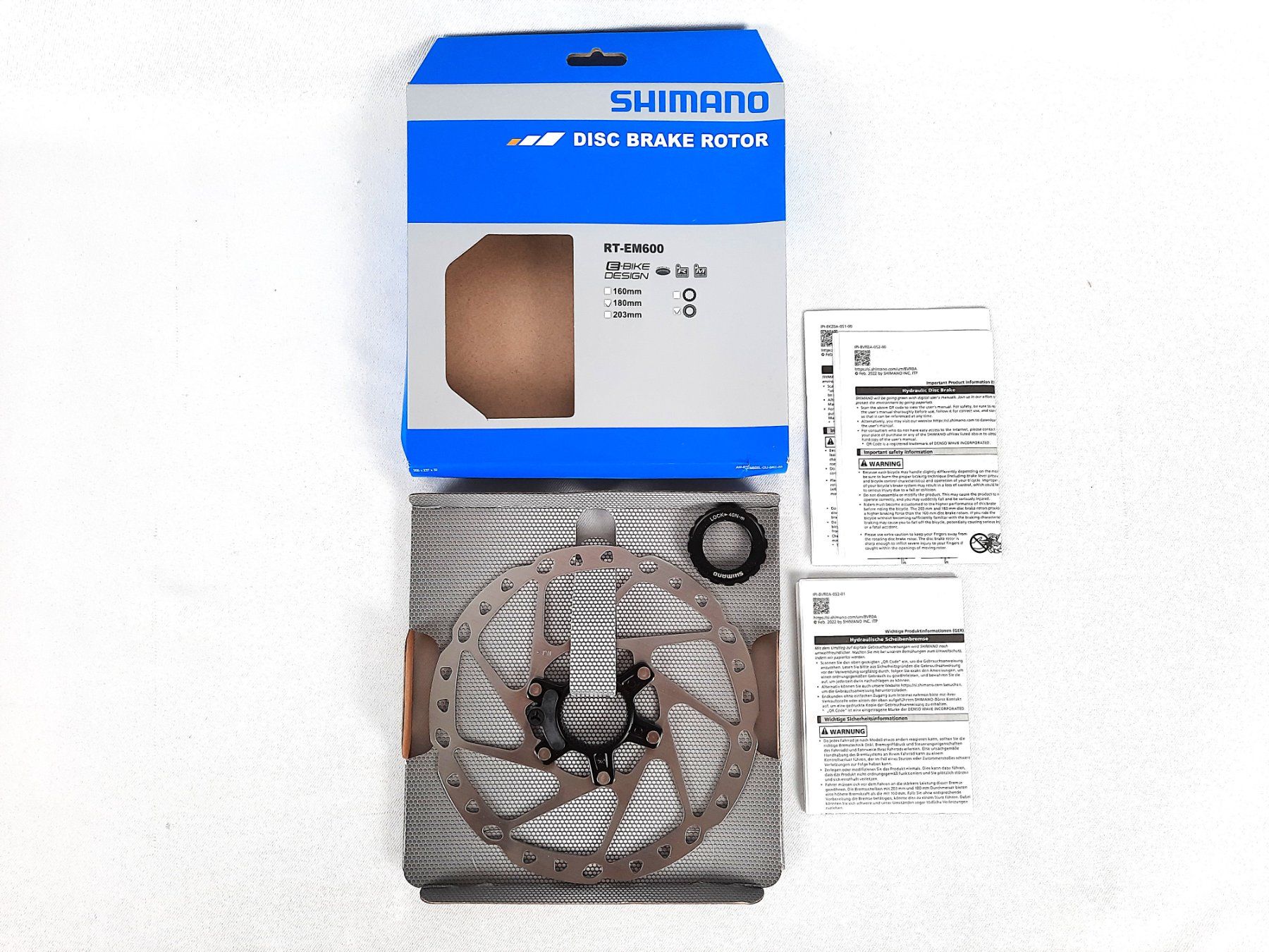 Shimano Pezzi di ricambio: SHIMANO Steps RT-EM600 180 mm – Nuovo (secondo la descrizione) da Beinwil am See venduto da Restwert_Beinwil 2