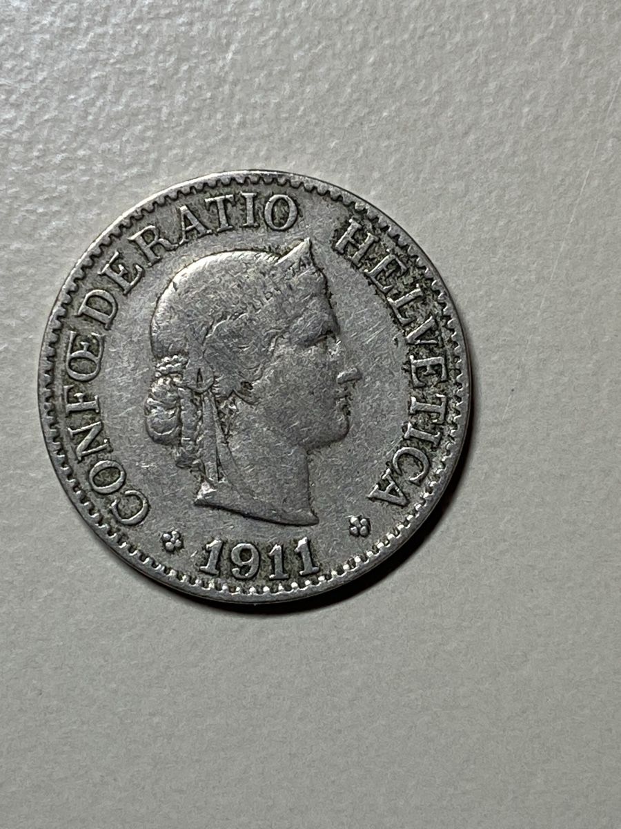 Alle Münzen: CHF 0.10 - 1911 – Gebraucht aus Payerne von Mike1682