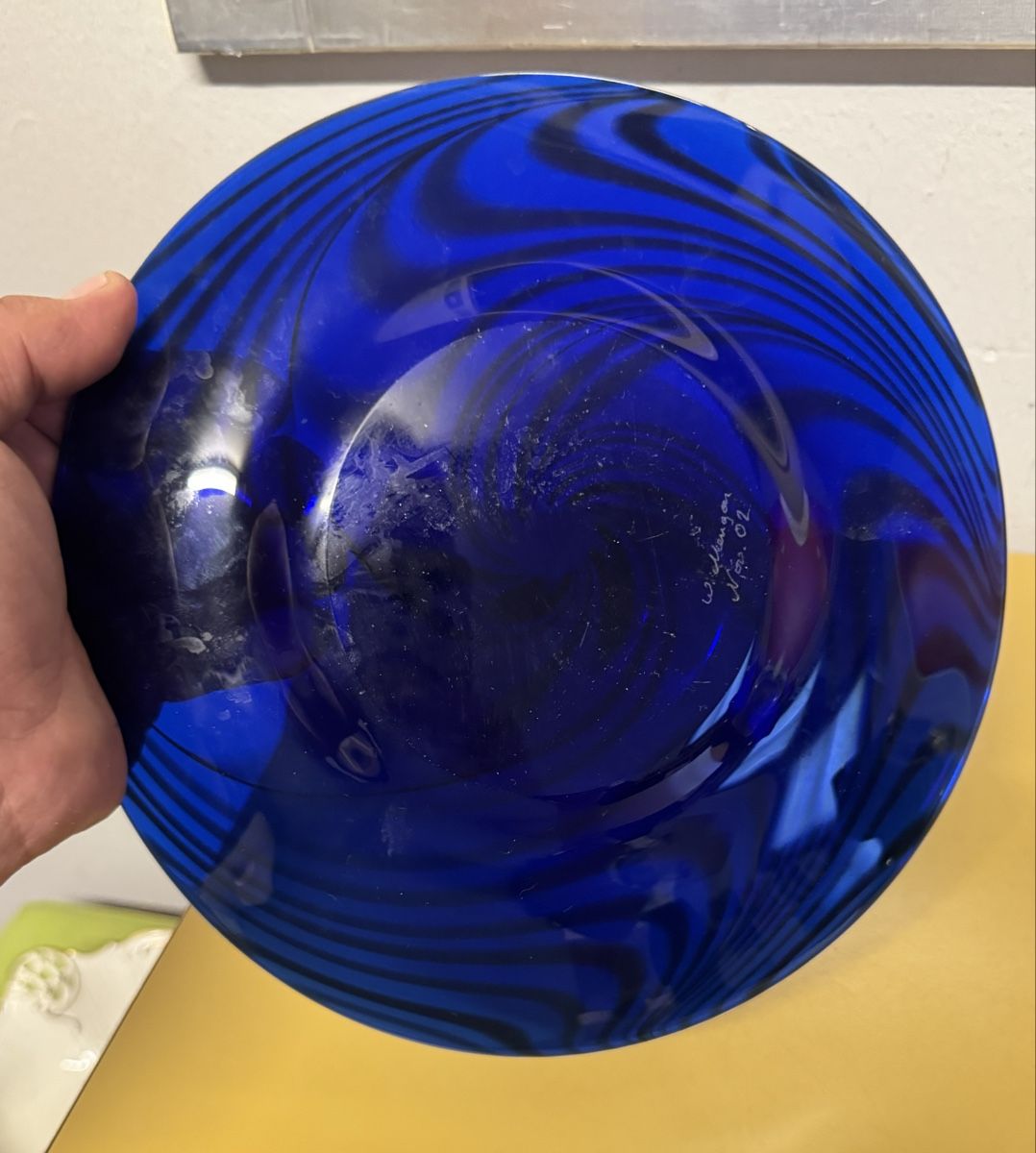 Piatti: Glas Teller signiert  – Usato da Schlieren venduto da Freundlich02 3
