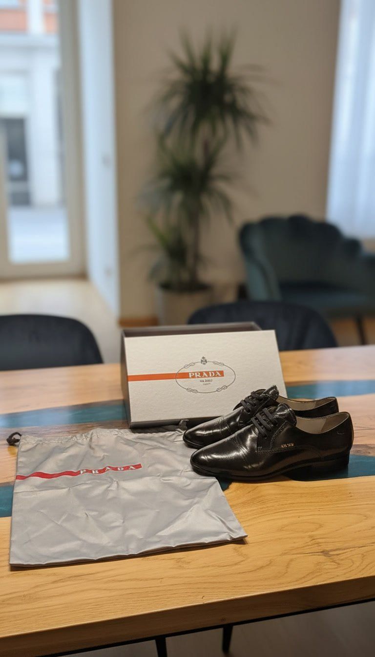 Prada Scarpe da donna: PRADA Schnürer Halbschuh Gr. 41 schwarz Lack - edel – Usato da Zürich venduto da ale_xxz7 3