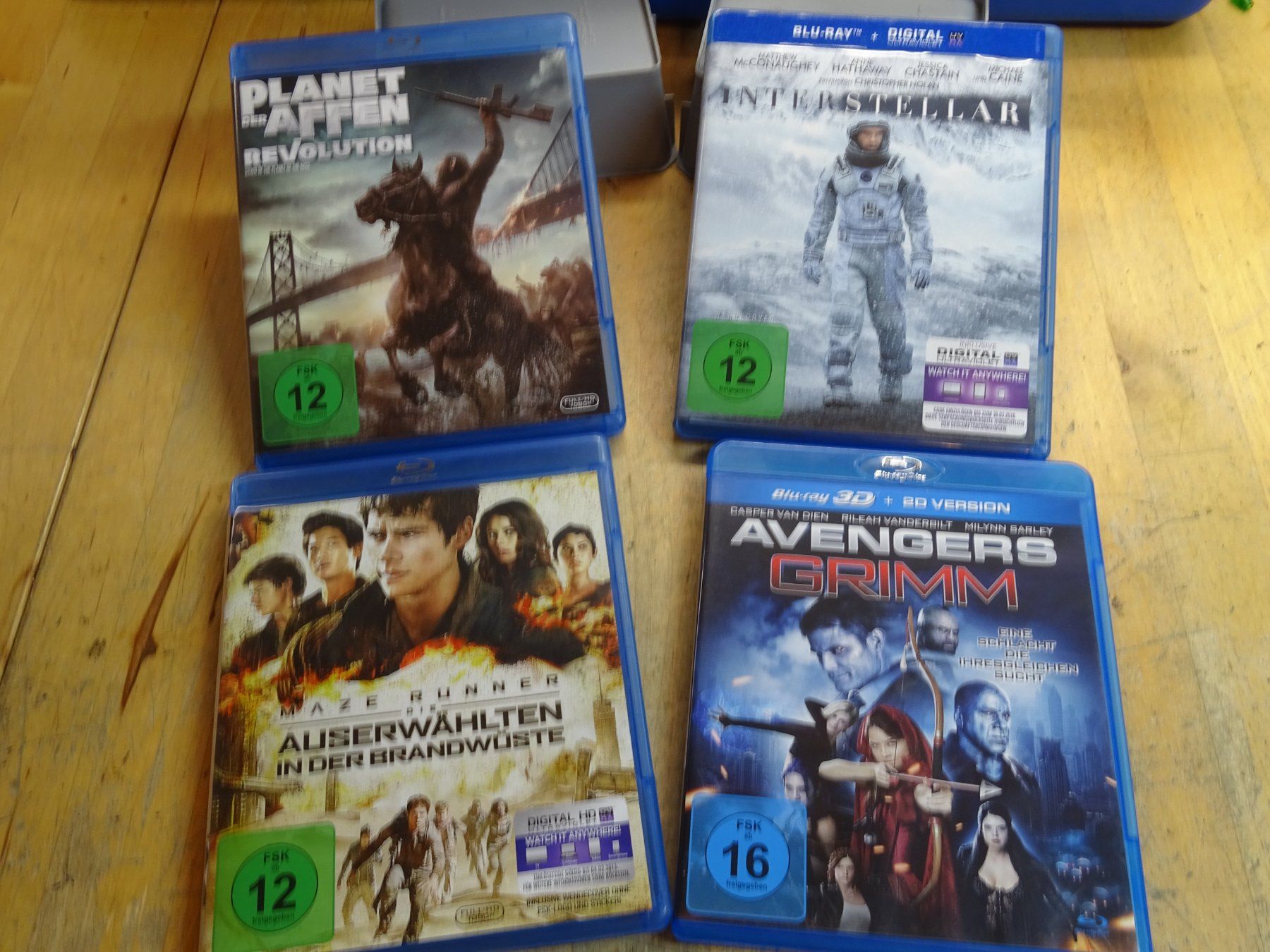 Alle DVDs: Planet der Affen / Interstellar / Maze Runner / Avengers – Gebraucht aus Wohlen AG von Bricktoys